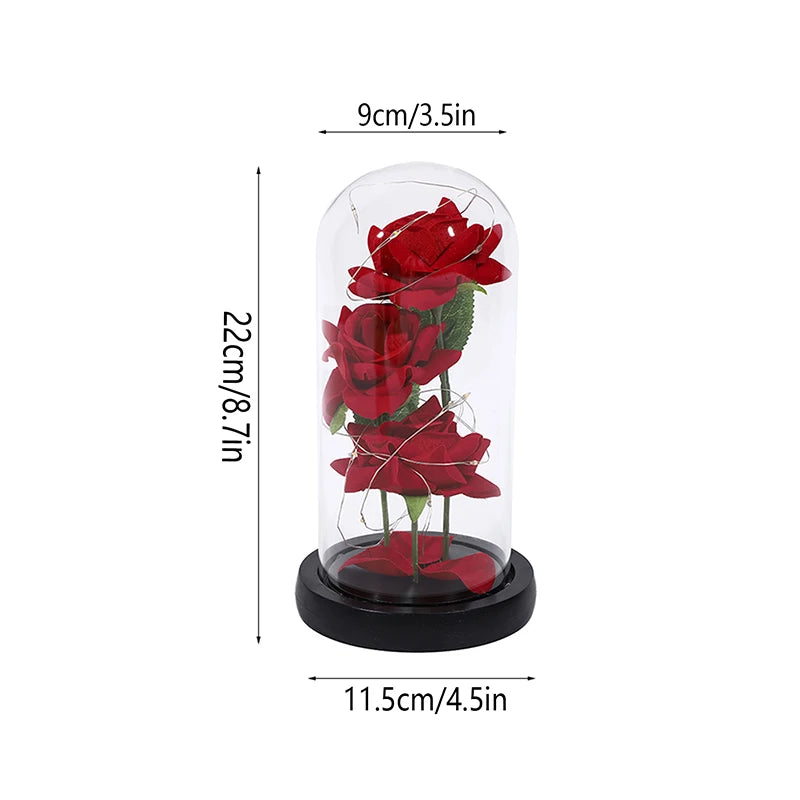 Rose Glass Cover Ornament