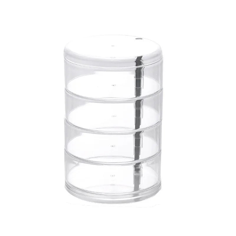 Transparent Rotatable Jewelry Storage Box