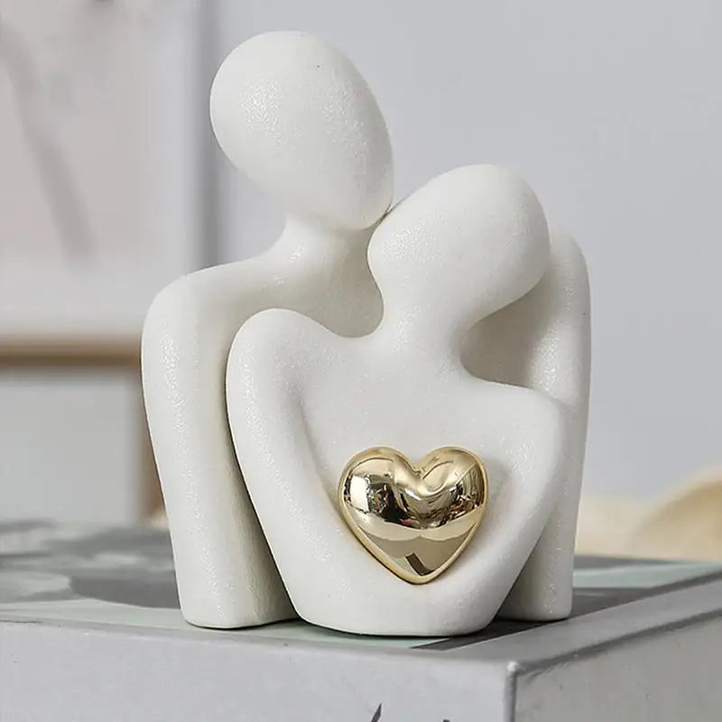 Elegant Nordic Couple Statue