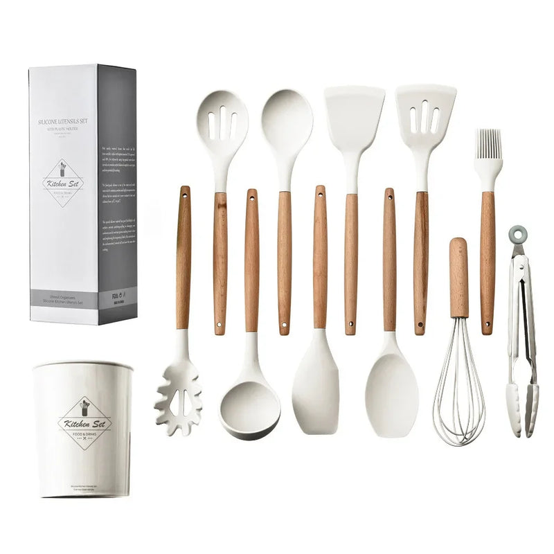 Silicone Cooking Utensil Set (12Pcs)