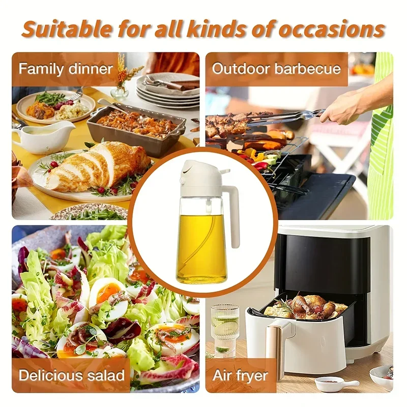 Olive Oil Sprayer - 2 in 1 Spray & Pour Olive Oil Dispenser