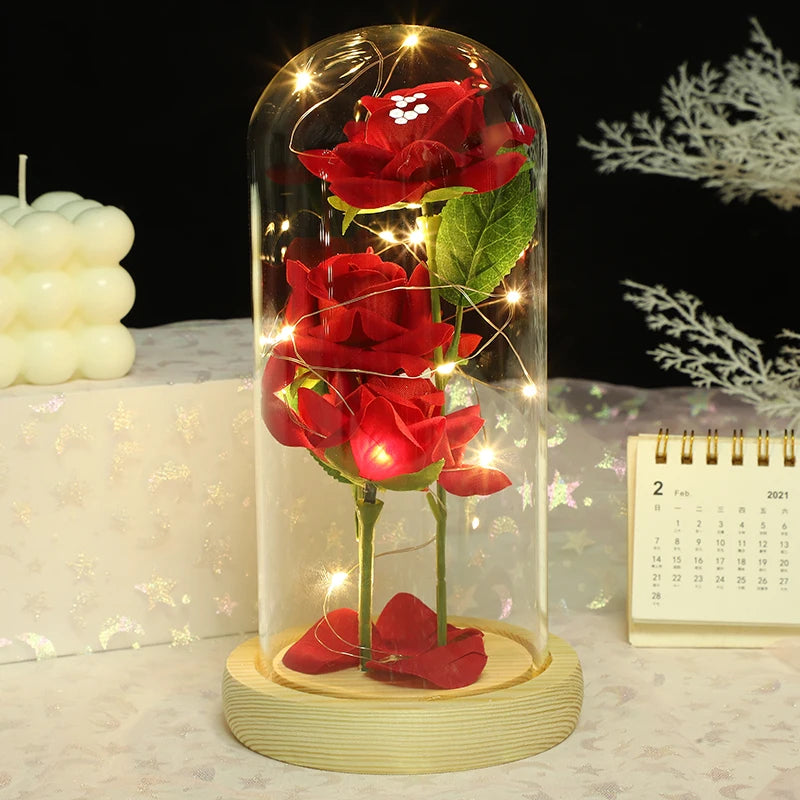 Rose Glass Cover Ornament