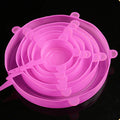 6 Pcs Silicone Stretch Lids