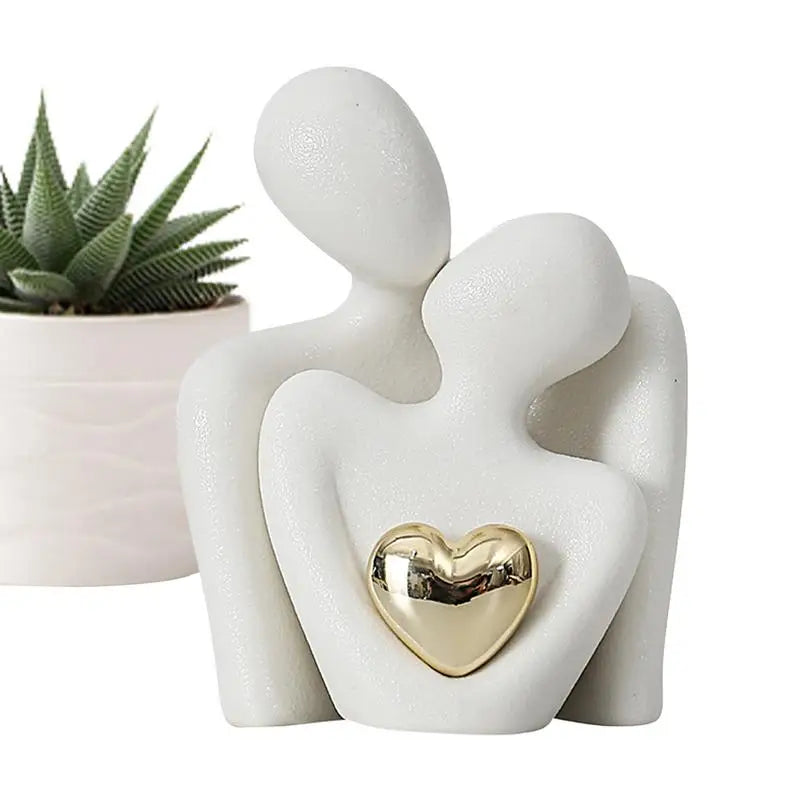 Elegant Nordic Couple Statue