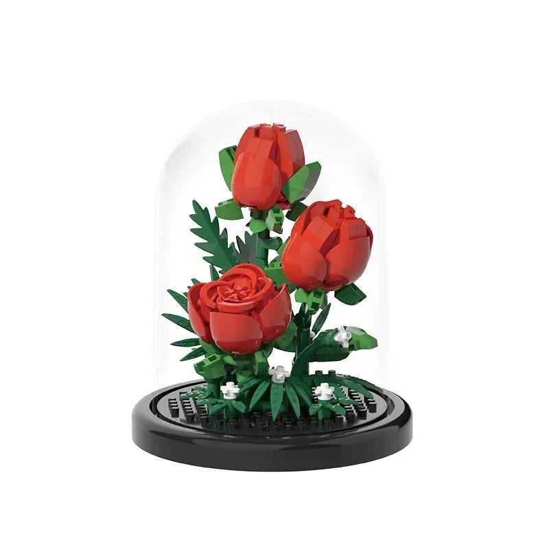 Flower Bouquet Bonsai Building Blocks