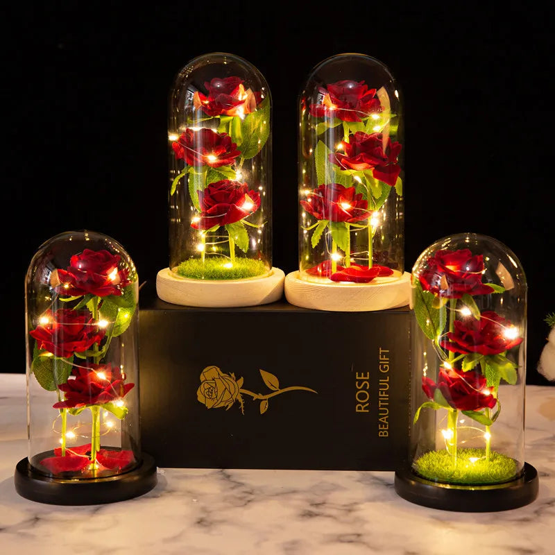 Rose Glass Cover Ornament