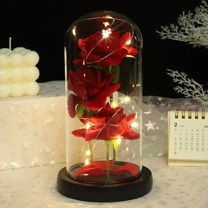 Rose Glass Cover Ornament