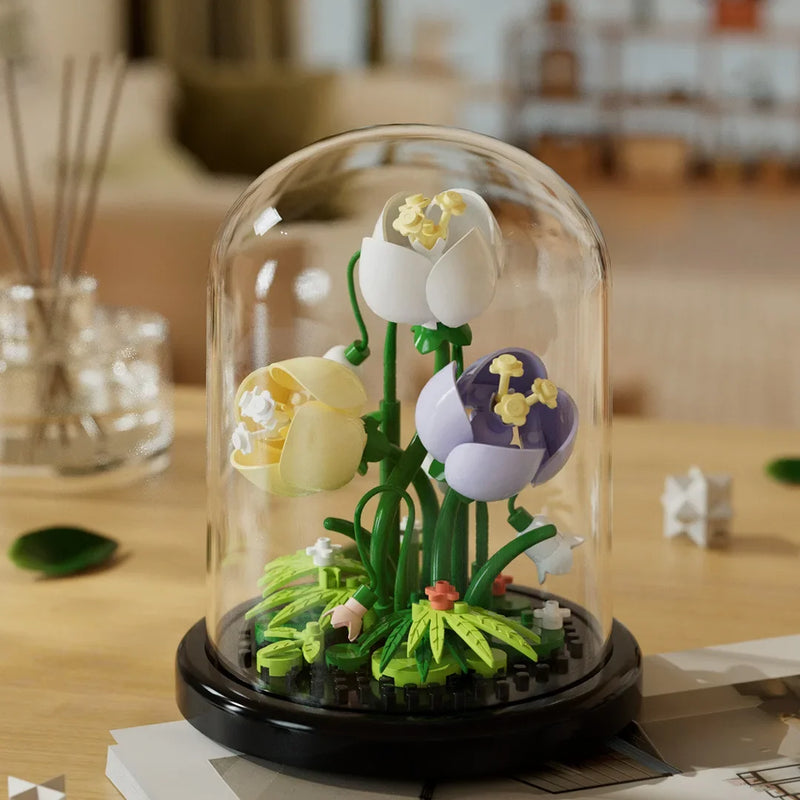 Flower Bouquet Bonsai Building Blocks