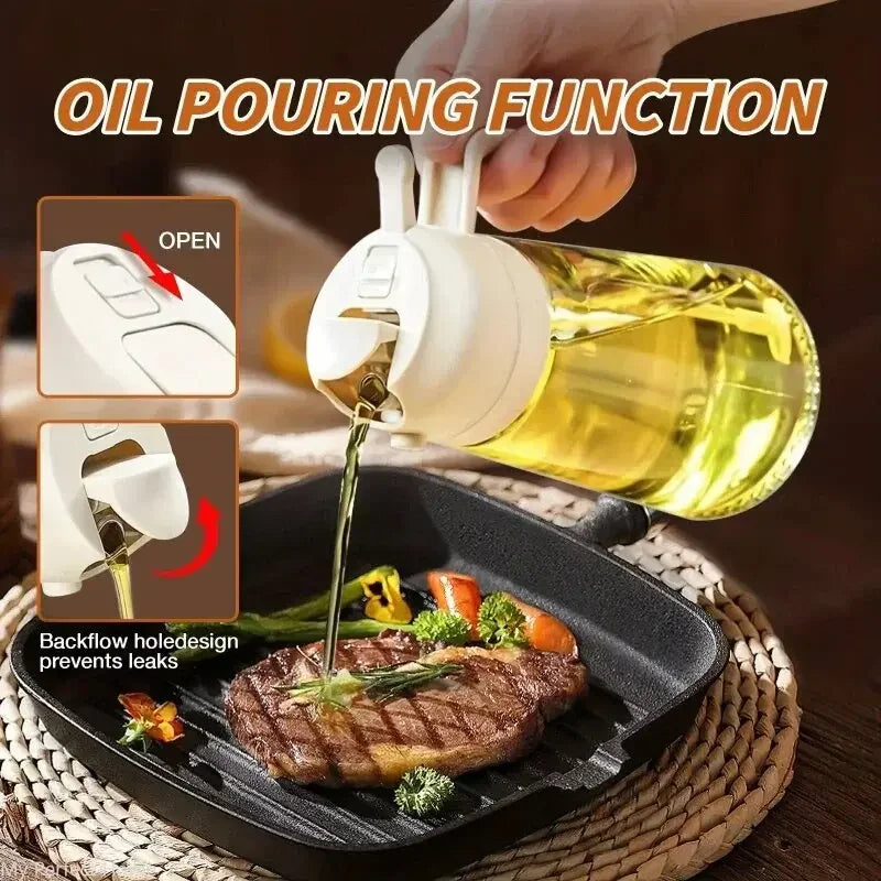 Olive Oil Sprayer - 2 in 1 Spray & Pour Olive Oil Dispenser