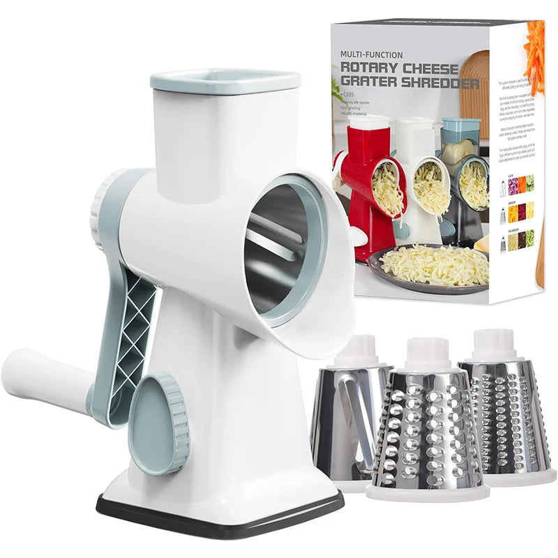 Rotary Cheese Grater – Effortless Grating & Slicing for Your Kitchen!
