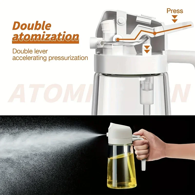 Olive Oil Sprayer - 2 in 1 Spray & Pour Olive Oil Dispenser