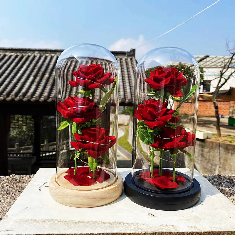 Rose Glass Cover Ornament