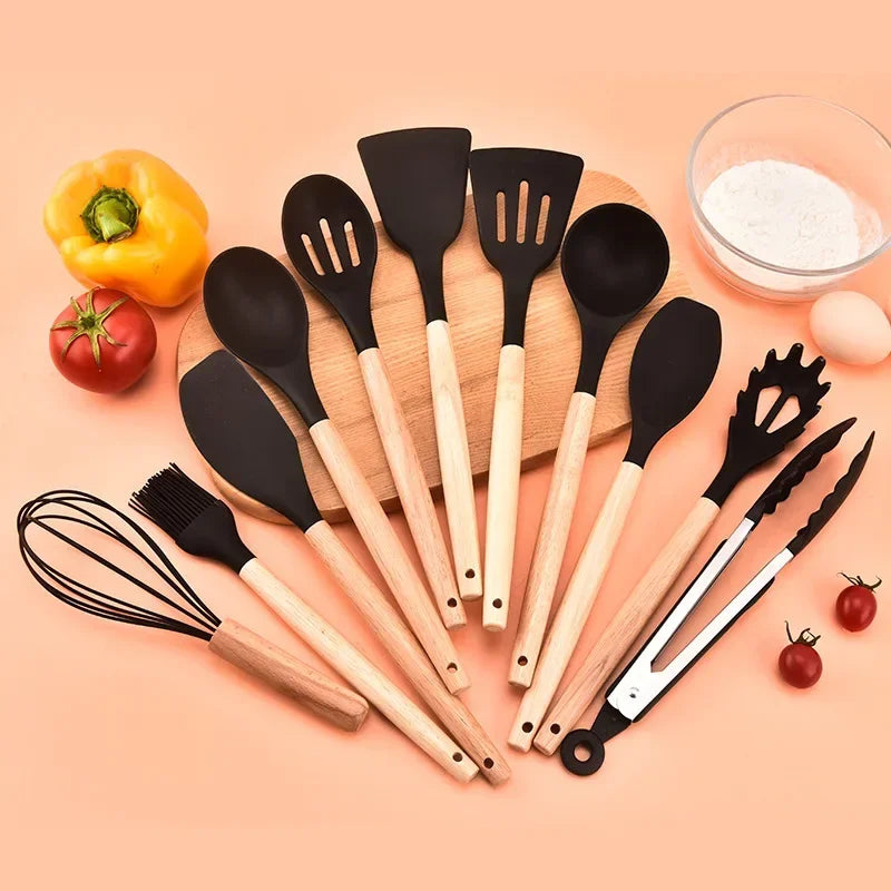 Silicone Cooking Utensil Set (12Pcs)