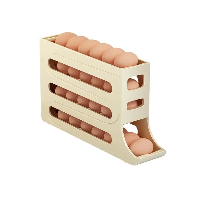 4-Tier Rolling Egg Organizer