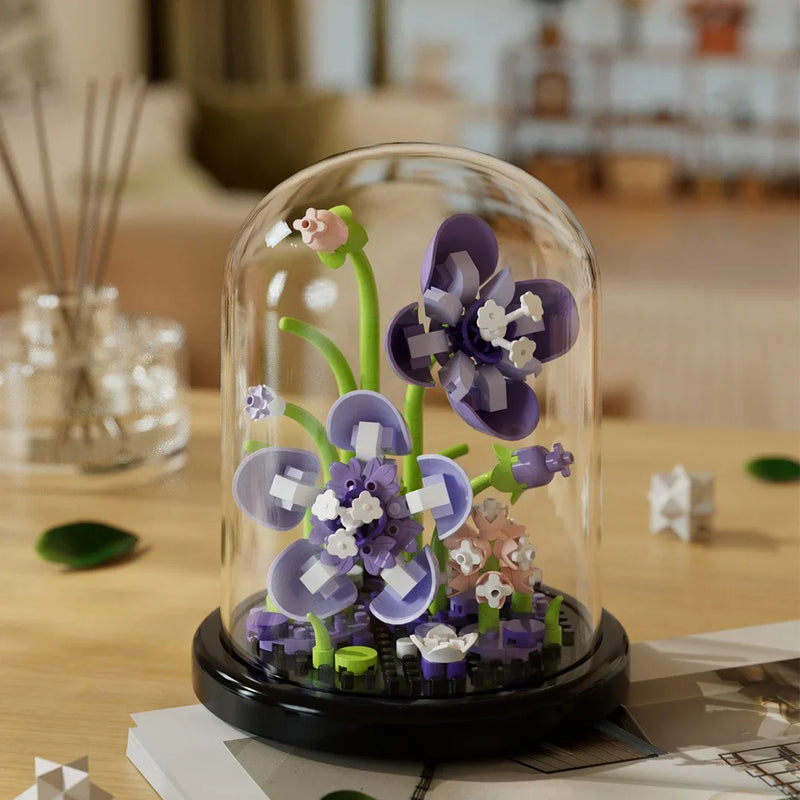 Flower Bouquet Bonsai Building Blocks