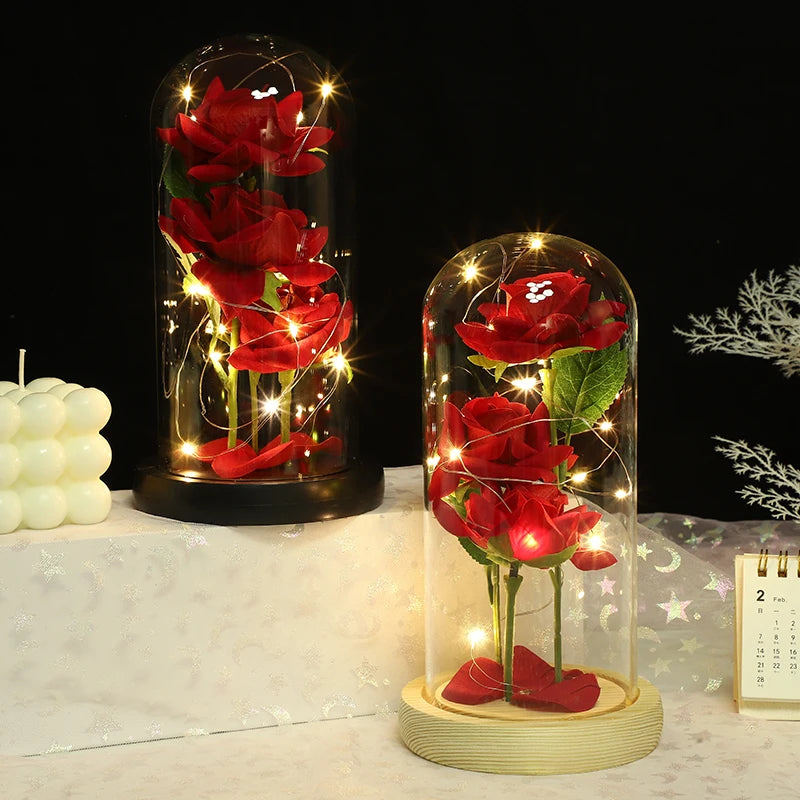 Rose Glass Cover Ornament